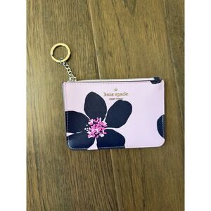 NWT Kate Spade Floral Card Holder with Keychain